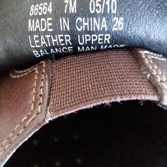 Clarks Wave Brown Leather Upper Ladies 7M - Picture 5 of 7